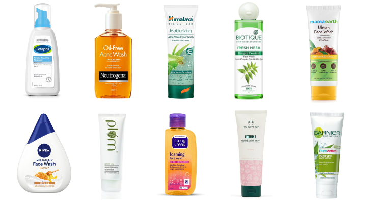 Top 10 Facewash for Clear & Radiant Skin